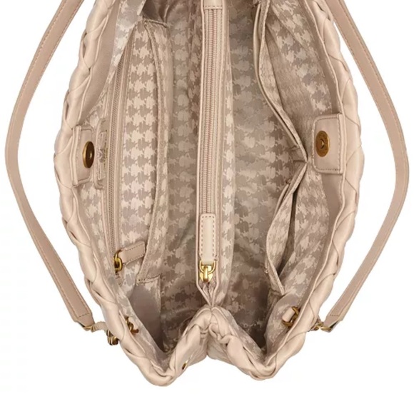 Beautiful taupe Karl Lagerfeld woven tote - Picture 6 of 8